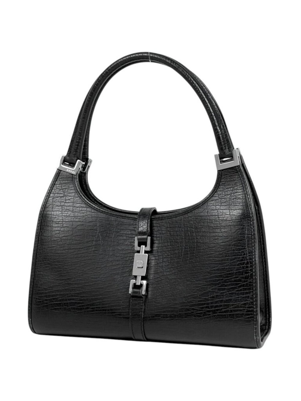 Gucci Handbag Jackie Line Leather Black